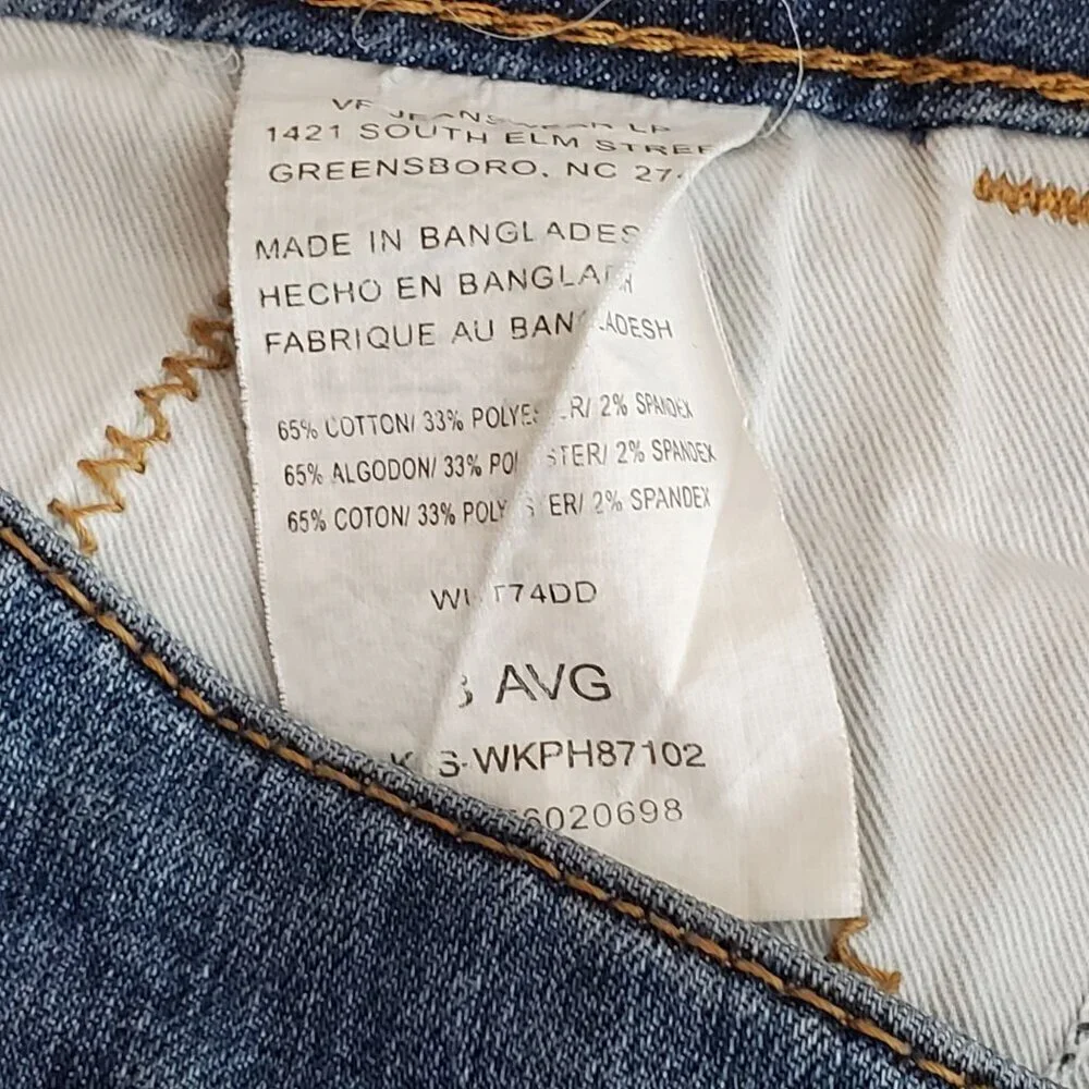 Wrangler Womens Aura Classic Blue Denim Jeans Average Fit 32x31